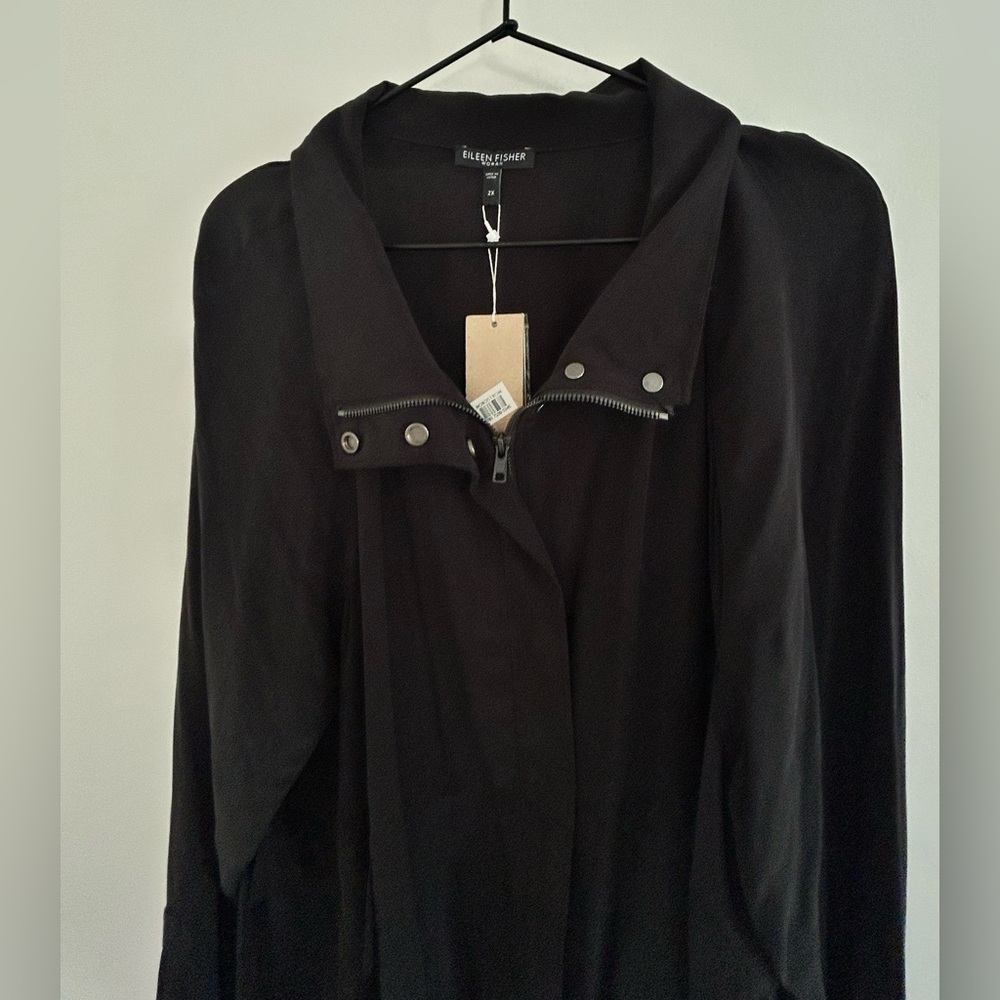 Eileen Fisher Silk Stand Collar Jacket
Sz 2x - Picture 2 of 8
